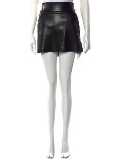 Pre-owned Alice And Olivia Mini Skirt In Black