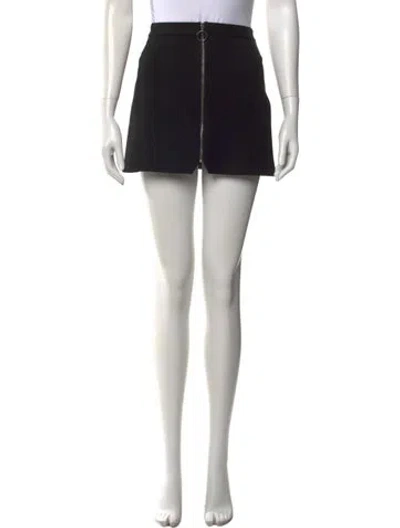 Pre-owned Alice And Olivia Mini Skirt In Black