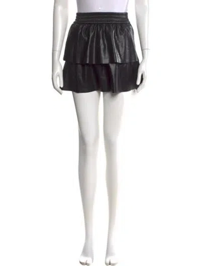 Pre-owned Alice And Olivia Mini Skirt In Black