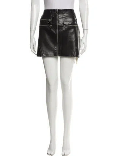 Pre-owned Alice And Olivia Mini Skirt In Black