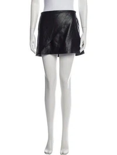 Pre-owned Alice And Olivia Mini Skirt In Black