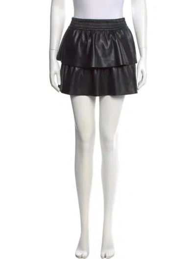 Pre-owned Alice And Olivia Mini Skirt In Black
