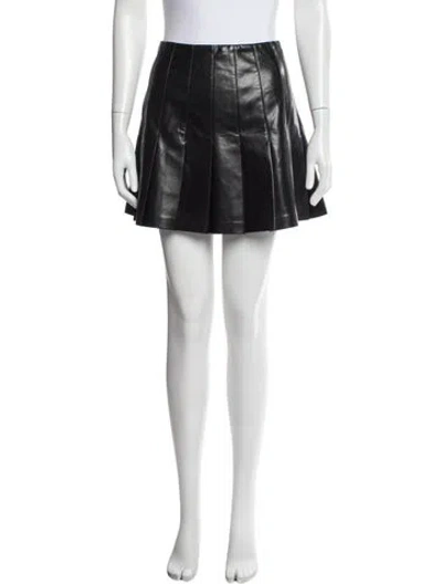 Pre-owned Alice And Olivia Mini Skirt In Black