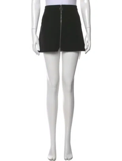 Pre-owned Alice And Olivia Mini Skirt In Black