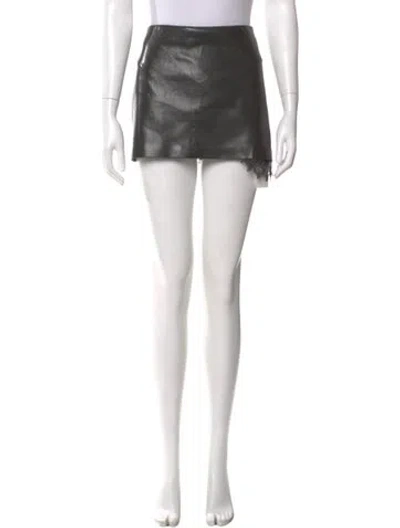 Pre-owned Alice And Olivia Mini Skirt In Black