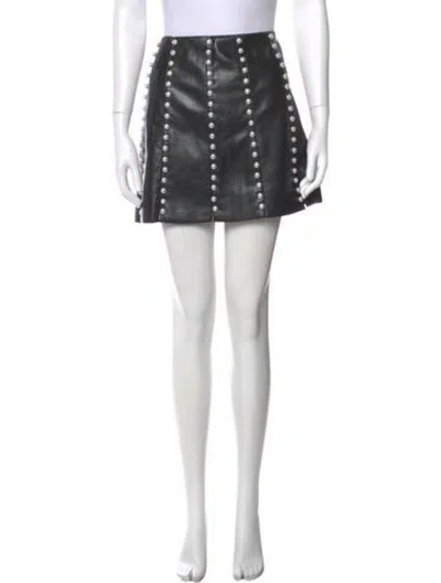 Pre-owned Alice And Olivia Mini Skirt In Black