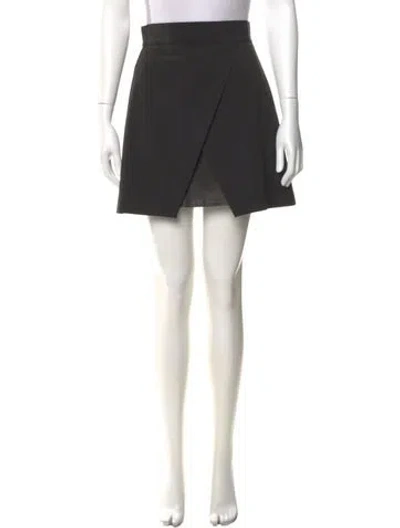 Pre-owned Alice And Olivia Mini Skirt In Black