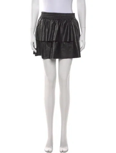 Pre-owned Alice And Olivia Mini Skirt In Black
