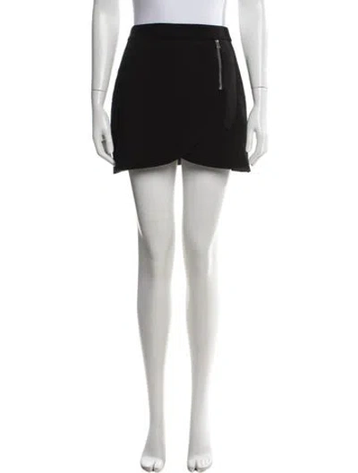 Pre-owned Alice And Olivia Mini Skirt In Black