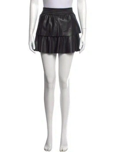 Pre-owned Alice And Olivia Mini Skirt In Black
