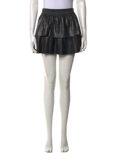 Pre-owned Alice And Olivia Mini Skirt In Black