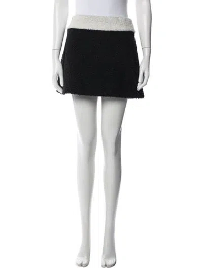 Pre-owned Alice And Olivia Mini Skirt In Black