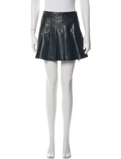 Pre-owned Alice And Olivia Mini Skirt In Black