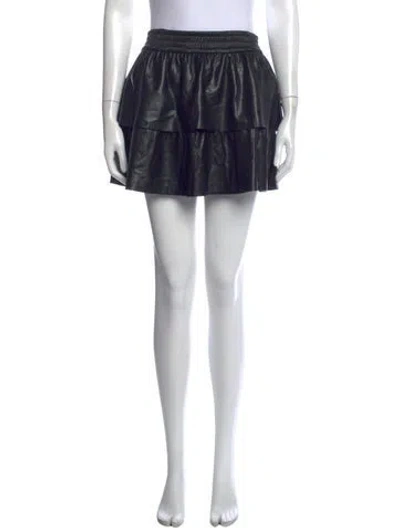 Pre-owned Alice And Olivia Mini Skirt In Black