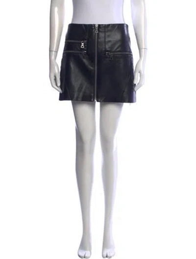 Pre-owned Alice And Olivia Mini Skirt In Black