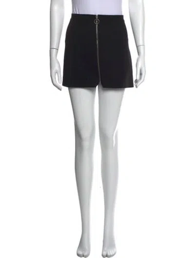Pre-owned Alice And Olivia Mini Skirt In Black