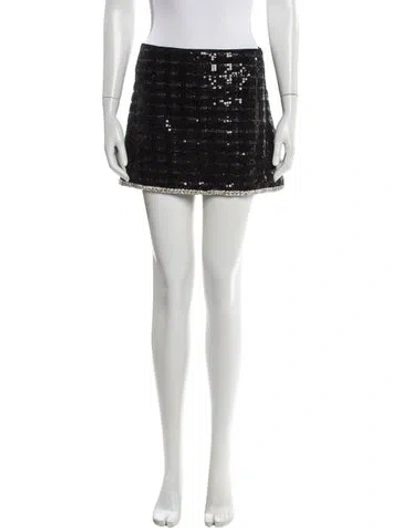 Pre-owned Alice And Olivia Mini Skirt In Black