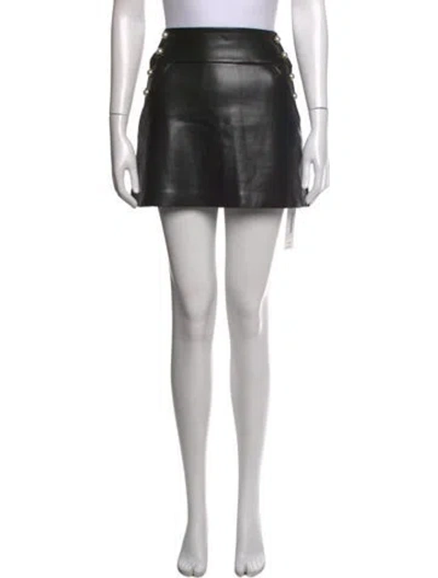 Pre-owned Alice And Olivia Mini Skirt In Black