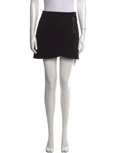 Pre-owned Alice And Olivia Mini Skirt In Black