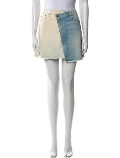 Pre-owned Alice And Olivia Mini Skirt In Blue
