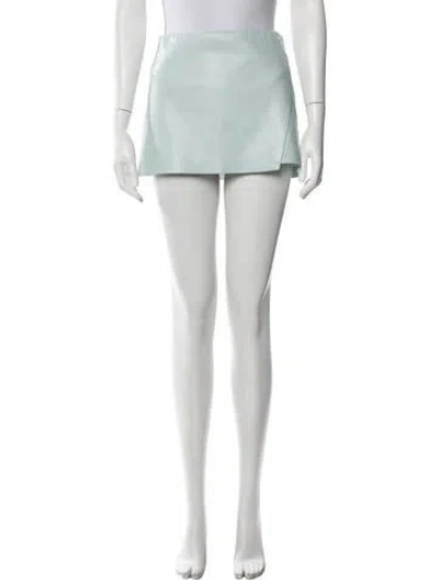 Pre-owned Alice And Olivia Mini Skirt In Blue