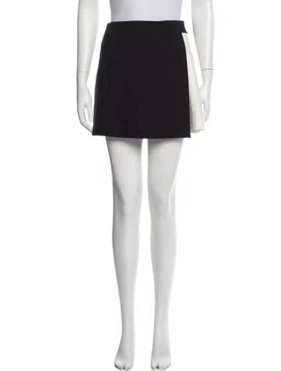Pre-owned Alice And Olivia Mini Skirt In Blue