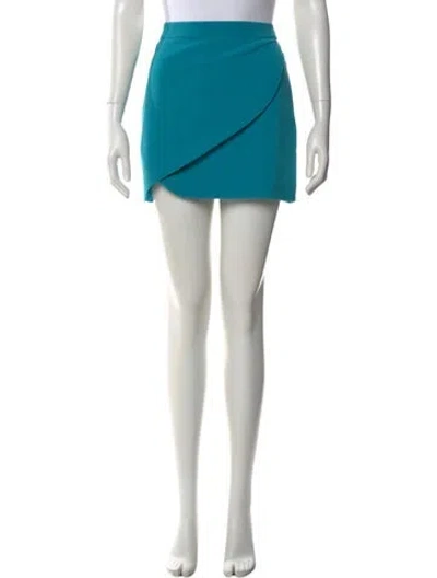 Pre-owned Alice And Olivia Mini Skirt In Blue