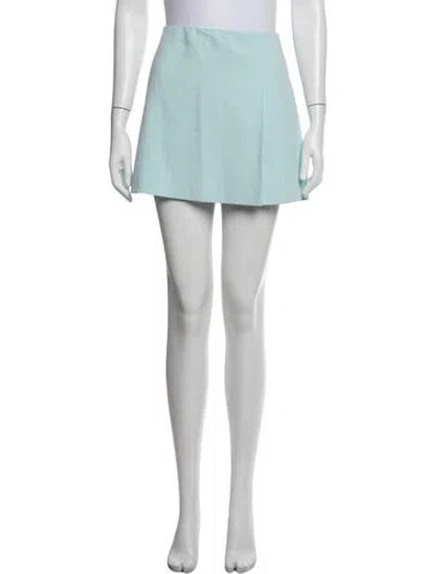 Pre-owned Alice And Olivia Mini Skirt In Blue