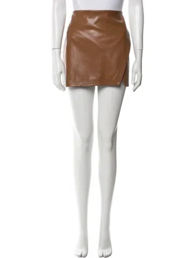 Pre-owned Alice And Olivia Mini Skirt In Brown