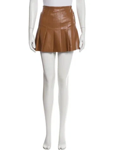 Pre-owned Alice And Olivia Mini Skirt In Brown