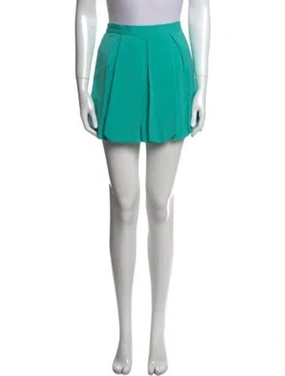 Pre-owned Alice And Olivia Mini Skirt In Green