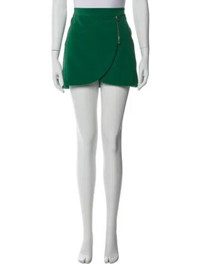 Pre-owned Alice And Olivia Mini Skirt In Green
