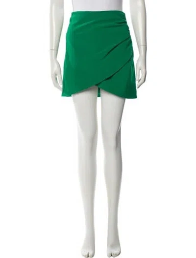 Pre-owned Alice And Olivia Mini Skirt In Green