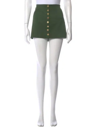 Pre-owned Alice And Olivia Mini Skirt In Green