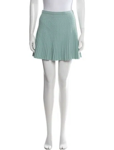 Pre-owned Alice And Olivia Mini Skirt In Green