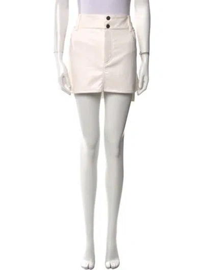 Pre-owned Alice And Olivia Mini Skirt In Neutral