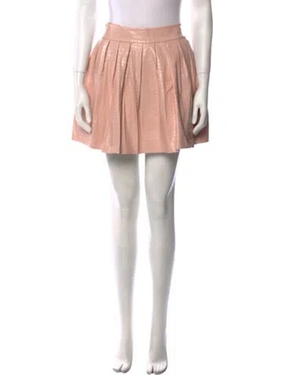 Pre-owned Alice And Olivia Mini Skirt In Neutral