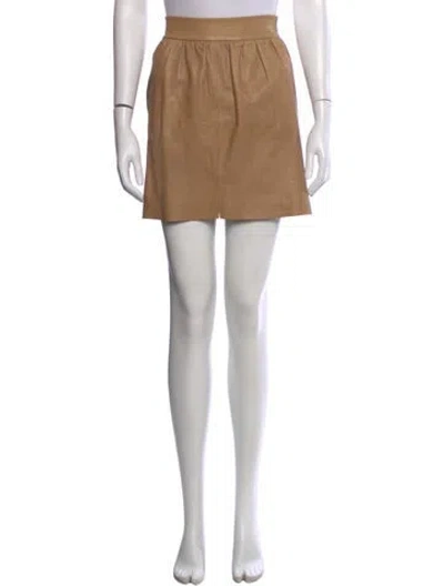 Pre-owned Alice And Olivia Mini Skirt In Neutral