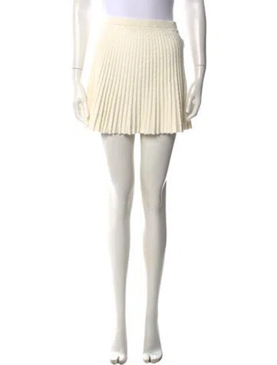 Pre-owned Alice And Olivia Mini Skirt In Neutral