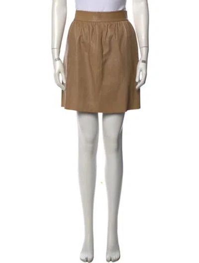 Pre-owned Alice And Olivia Mini Skirt In Neutrals