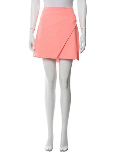 Pre-owned Alice And Olivia Mini Skirt In Orange