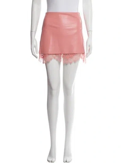 Pre-owned Alice And Olivia Mini Skirt In Pink