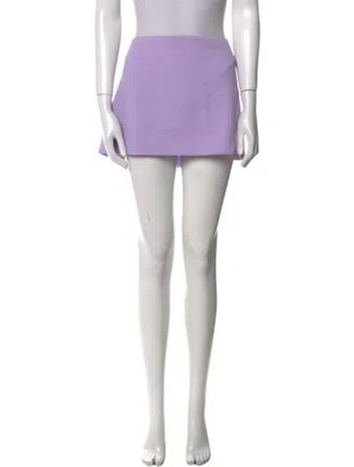 Pre-owned Alice And Olivia Mini Skirt In Purple