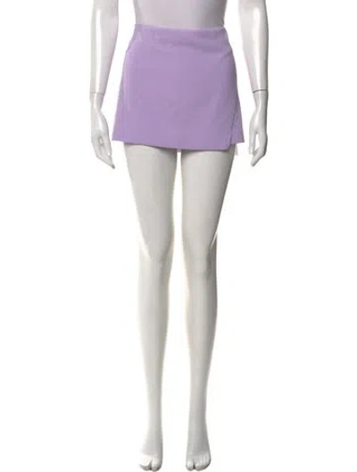 Pre-owned Alice And Olivia Mini Skirt In Purple