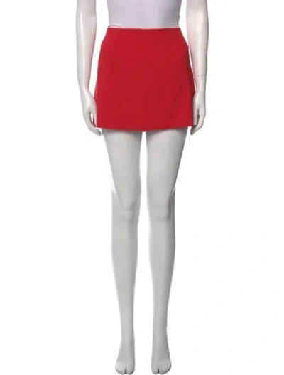 Pre-owned Alice And Olivia Mini Skirt In Red