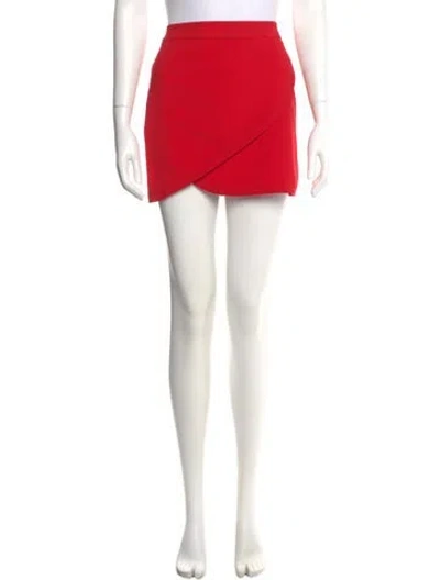 Pre-owned Alice And Olivia Mini Skirt In Red