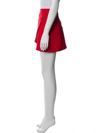 Pre-owned Alice And Olivia Mini Skirt In Red