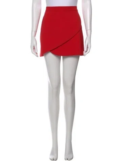 Pre-owned Alice And Olivia Mini Skirt In Red