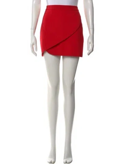 Pre-owned Alice And Olivia Mini Skirt In Red
