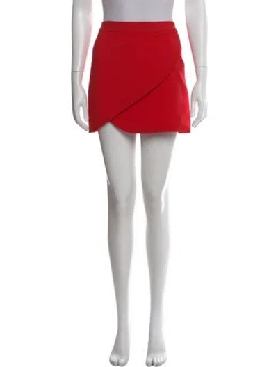 Pre-owned Alice And Olivia Mini Skirt In Red
